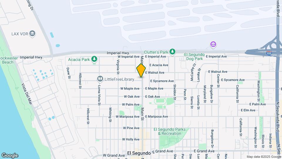 101 W Sycamore Ave Mapa y Detalles de la Ubicación