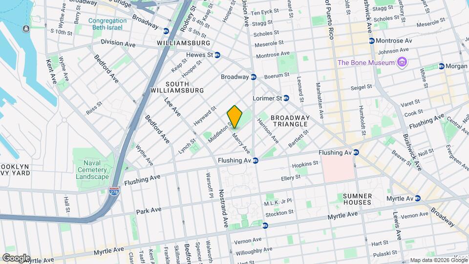 405 Marcy Ave Map and Location Details