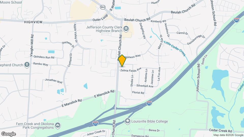 8003 Zelma Fields Ave Map and Location Details