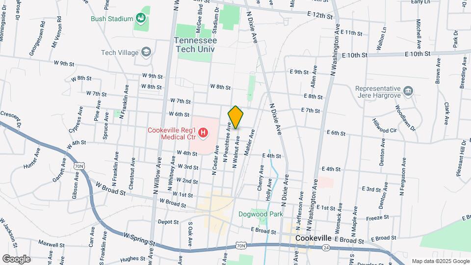 520 N Walnut Ave Mapa y Detalles de la Ubicación