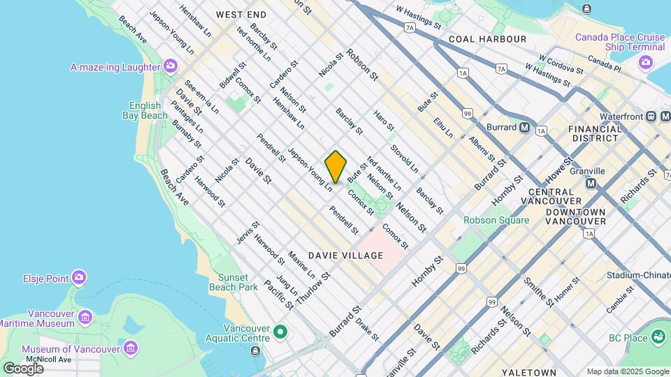 1065 Bute St Map and Location Details