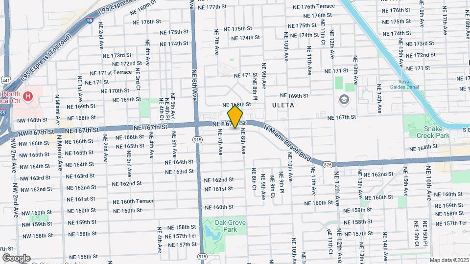 759 NE 166th St Map and Location Details