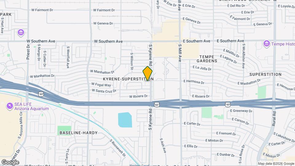 3912 S Kyrene Rd Map and Location Details