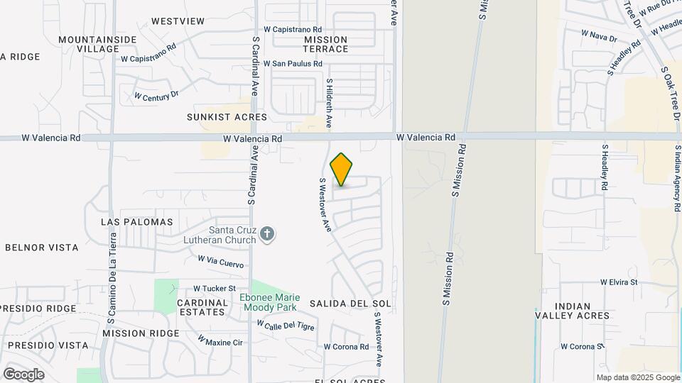 2611 W Vereda Verde Mapa y Detalles de la Ubicación