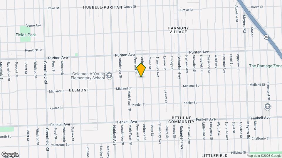 15749 Ardmore St Mapa y Detalles de la Ubicación
