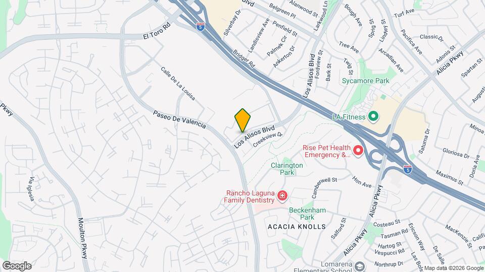 Prado at Laguna Hills Map and Location Details