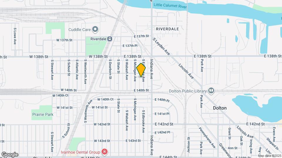 13912 S Edbrooke Ave Map and Location Details