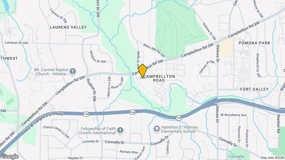 1970 Wells Dr SW Map and Location Details