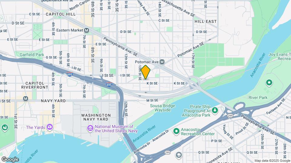 1320 K St SE Map and Location Details