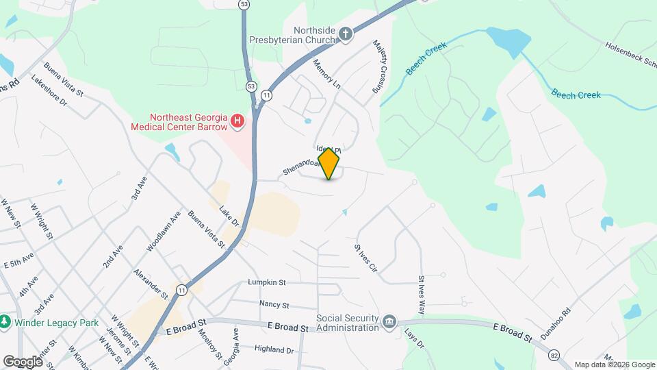 517 Shenandoah Ln Mapa y Detalles de la Ubicación