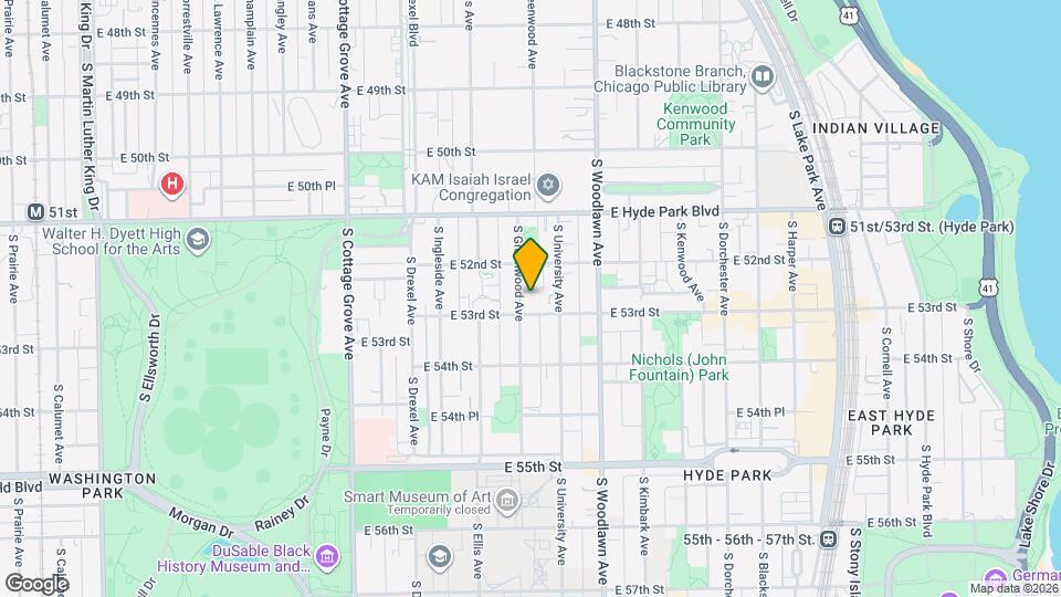 5229 S Greenwood Ave, Unit 3 Mapa y Detalles de la Ubicación