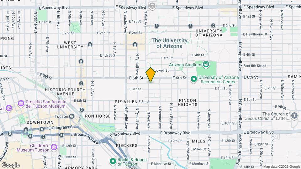 422 N Park Ave, Unit 422 Mapa y Detalles de la Ubicación