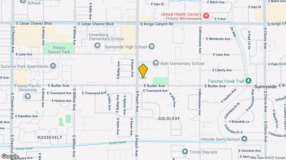 5218 E Lyell Ave Map and Location Details