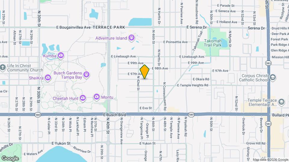 4209 E Okara Rd Map and Location Details