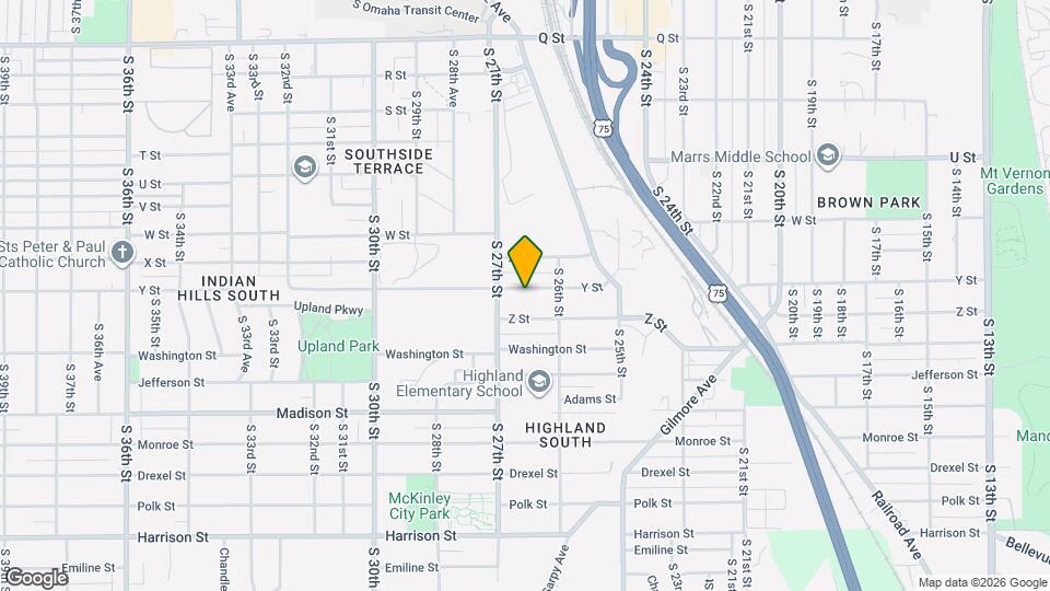 2627 Y St Map and Location Details