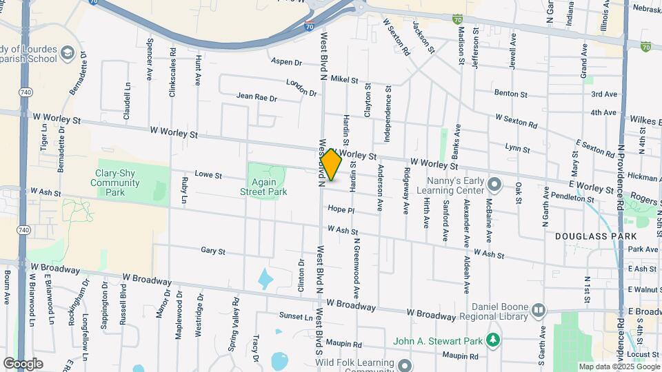 913 Broadhead St Map and Location Details