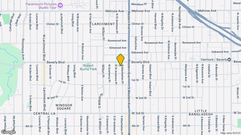 229 N Manhattan Pl Map and Location Details