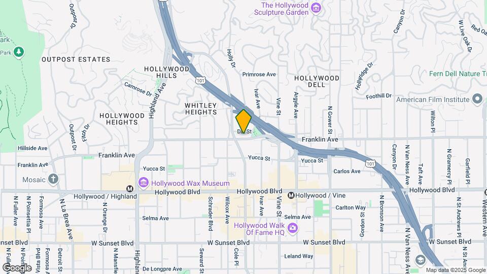 6417-6419 Franklin Ave Mapa y Detalles de la Ubicación
