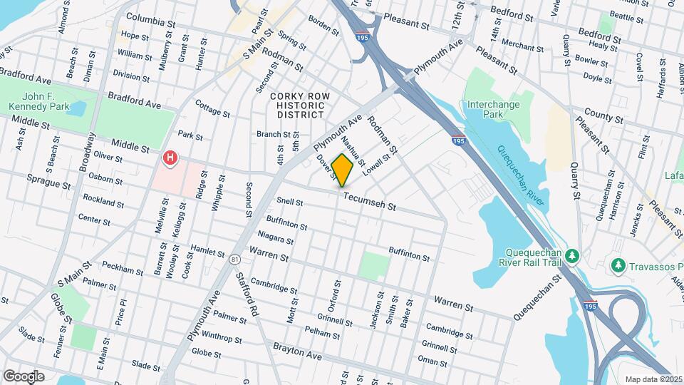 198 Tecumseh St, Unit 3rd floor Map and Location Details