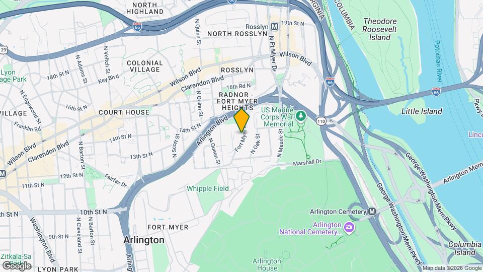 1320 Fort Myer Dr Map and Location Details