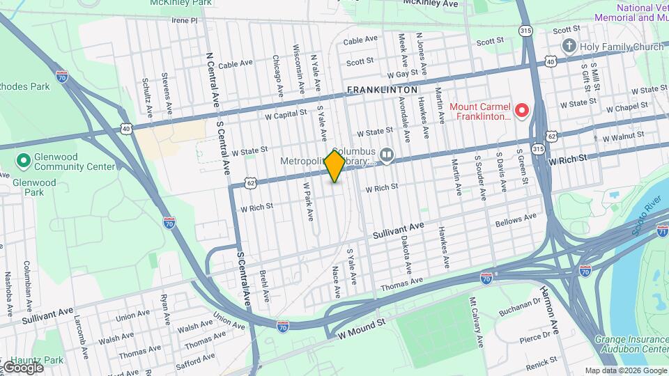 210 S Yale Ave Map and Location Details