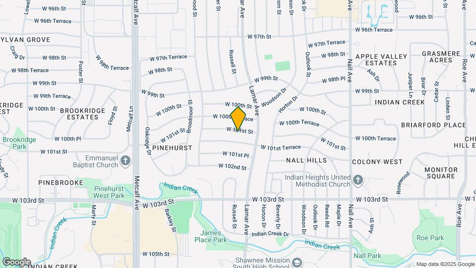 6409 W 101st St Map and Location Details
