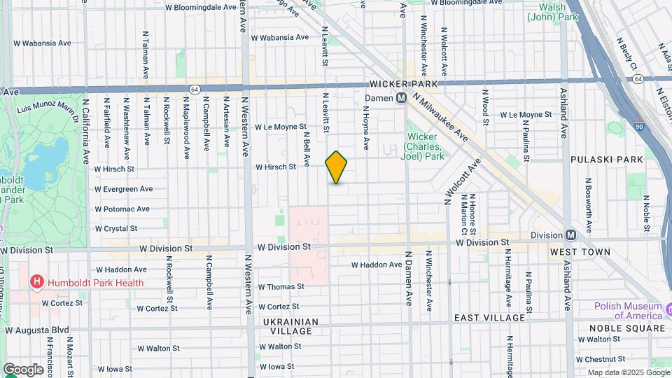 2147 W Evergreen Ave Map and Location Details
