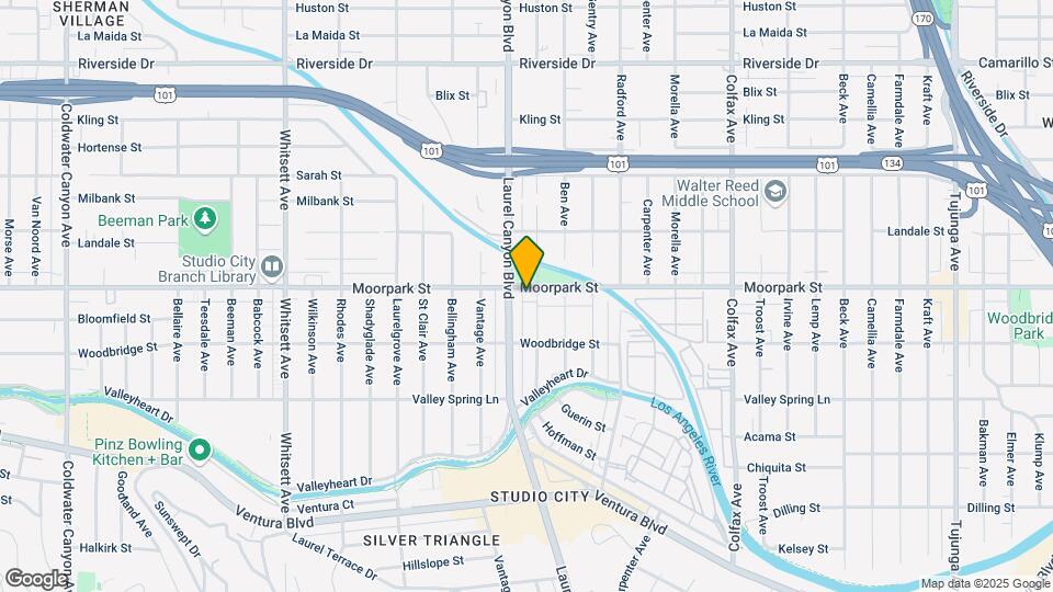 12062 Moorpark St Map and Location Details