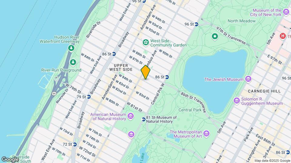 77 W 85th St Map and Location Details