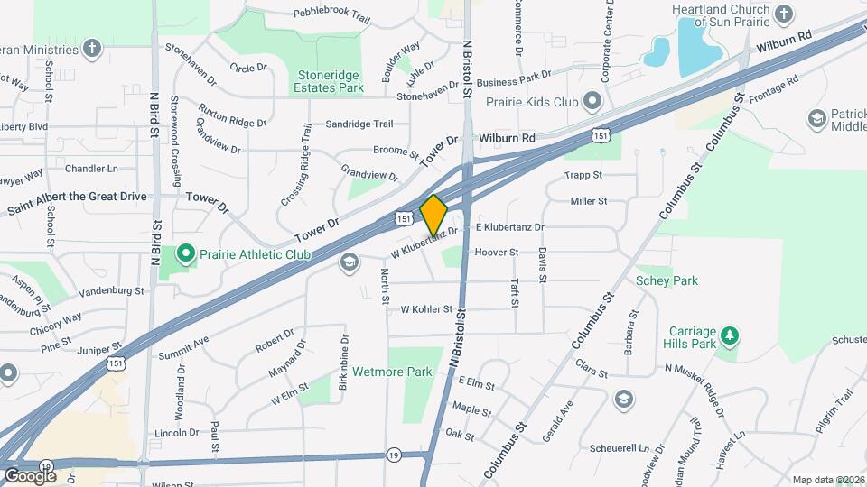 45 W Klubertanz Dr Map and Location Details