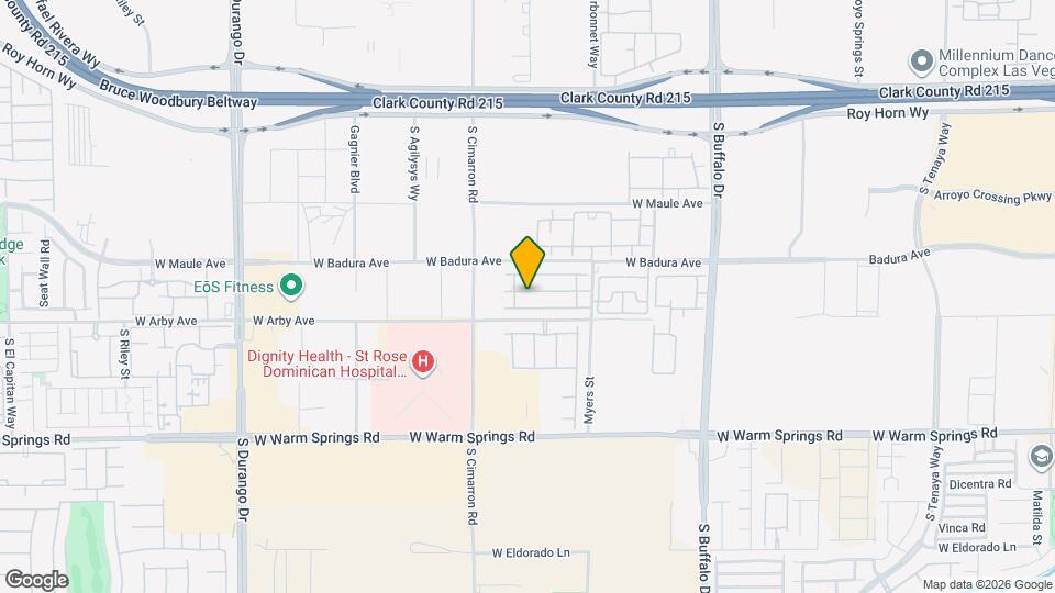 8089 Misty Canyon Ave Map and Location Details