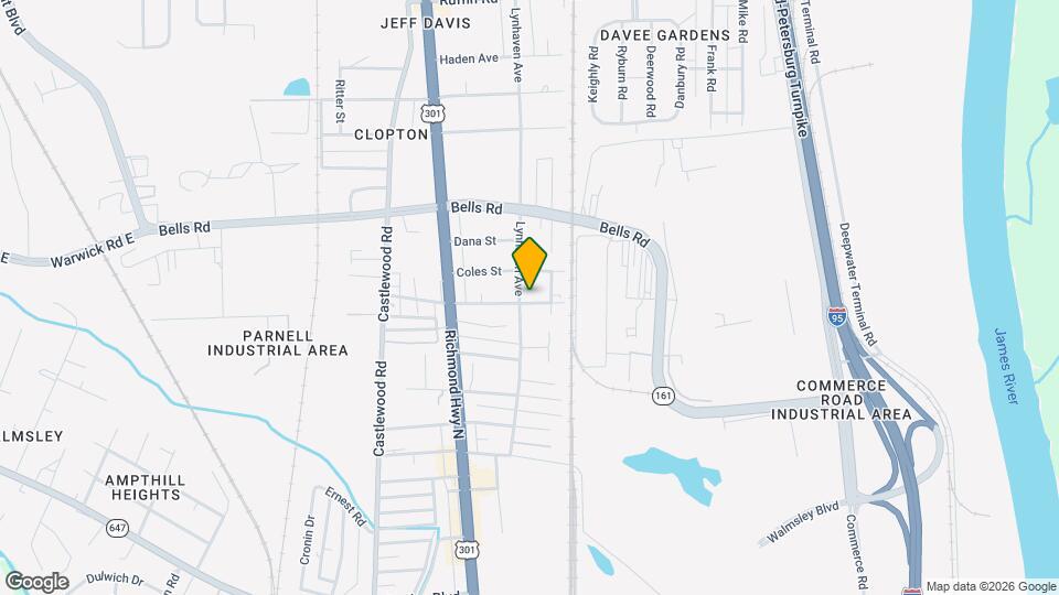 2409 Courtland St Map and Location Details