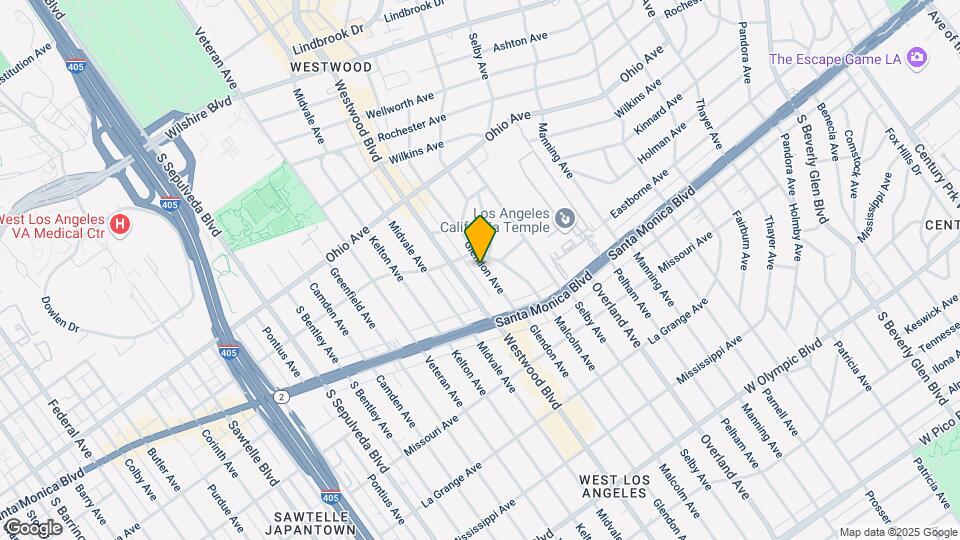 1721 Glendon Ave Map and Location Details