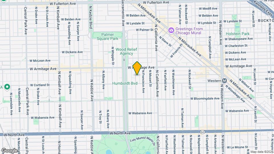 1923 N Richmond St Mapa y Detalles de la Ubicación