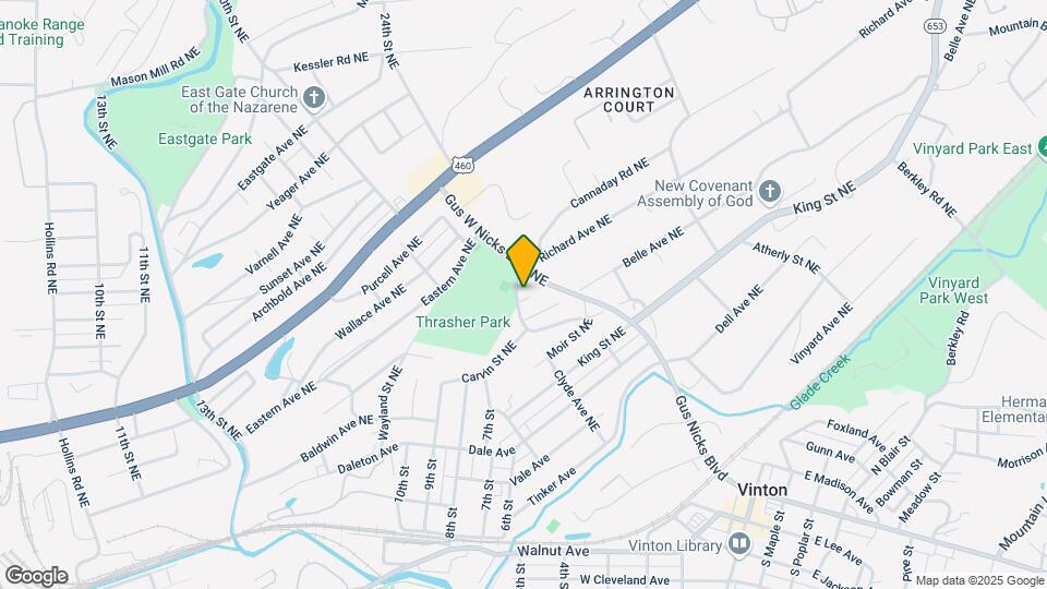 903 Old Vinton Mill Rd NE Map and Location Details
