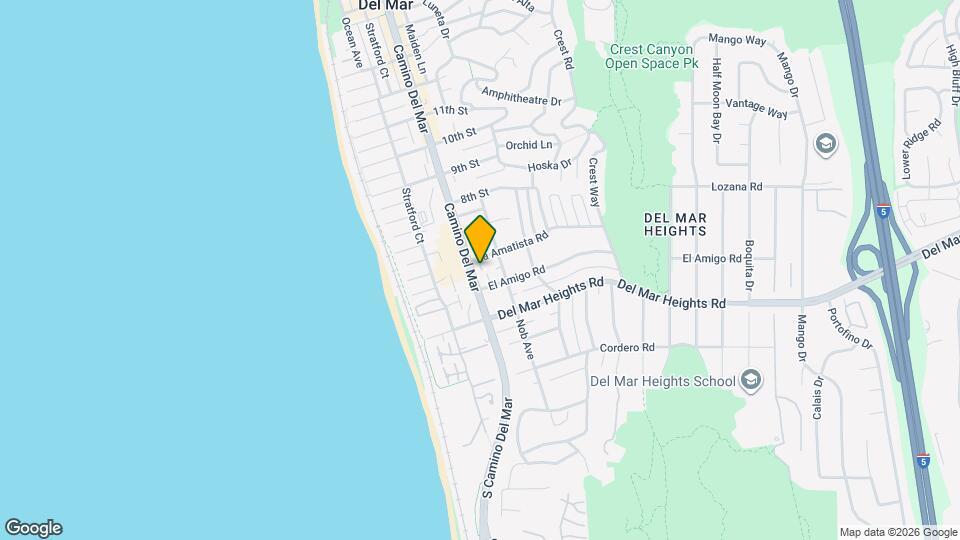 533 Camino Del Mar Map and Location Details