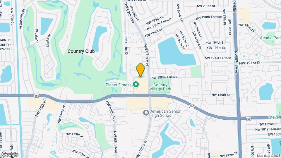 6728 NW 188th Terrace Map and Location Details