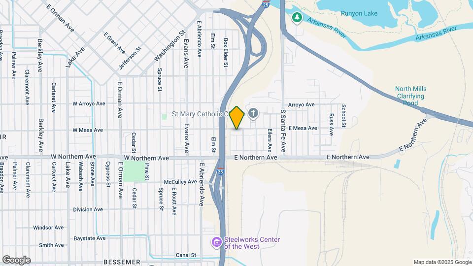 116 E Mesa Ave Mapa y Detalles de la Ubicación