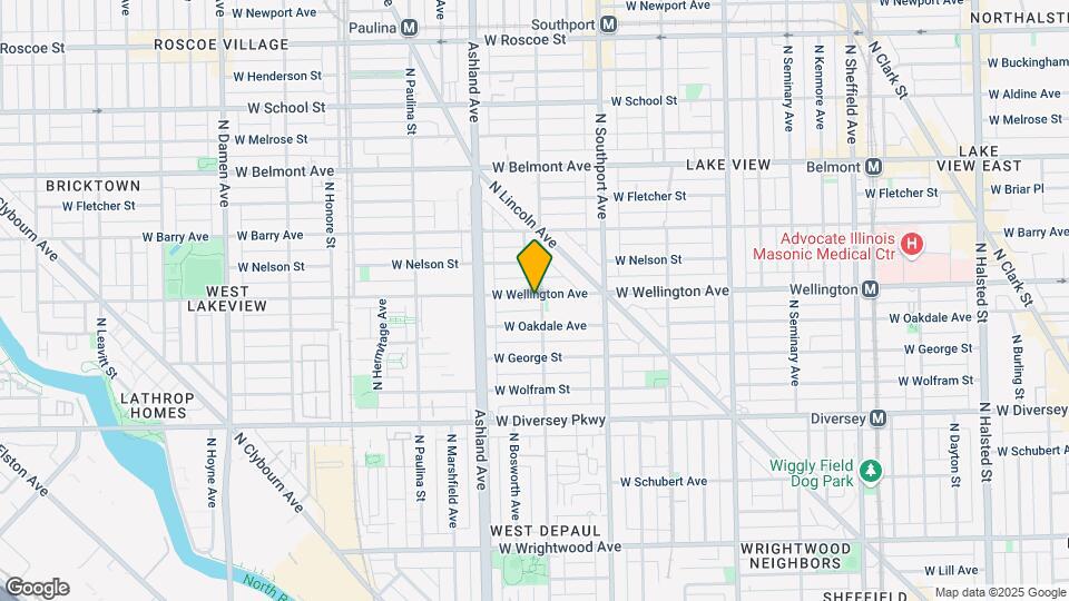 1505 W Wellington Ave Map and Location Details