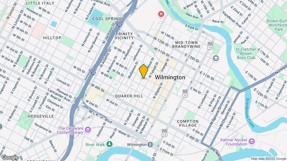 712 N West St Map and Location Details