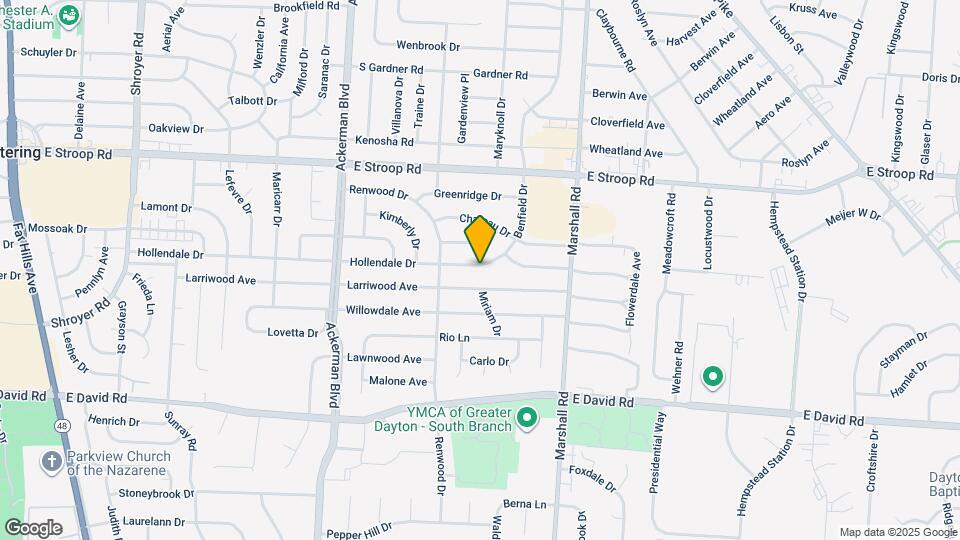 1020 Hollendale Dr Map and Location Details