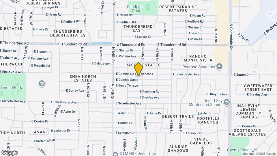 6540 E Camino Santo Map and Location Details