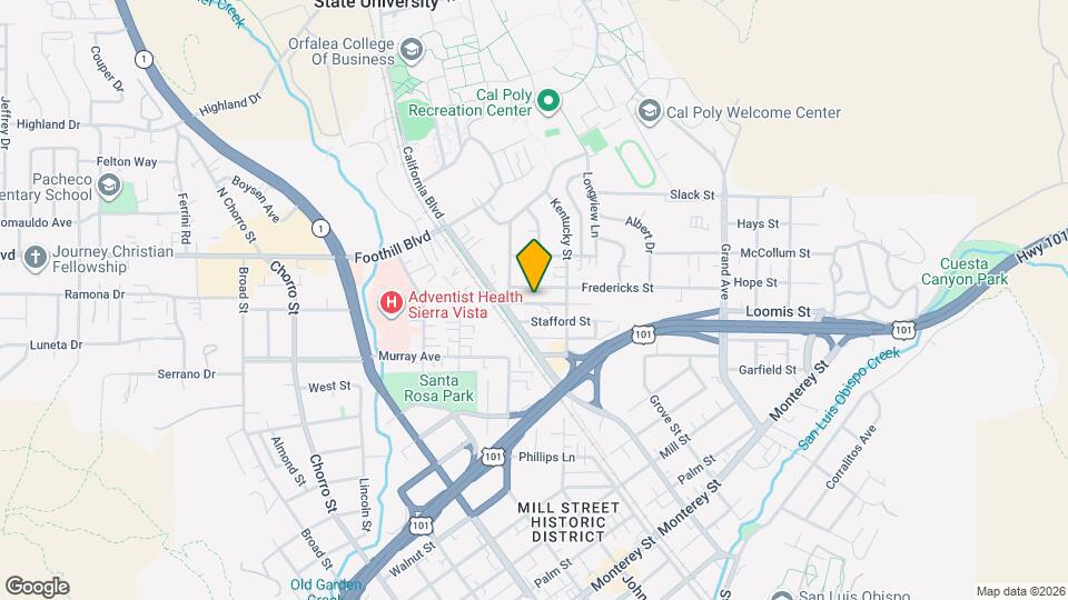 1241-1243 Fredericks St Map and Location Details