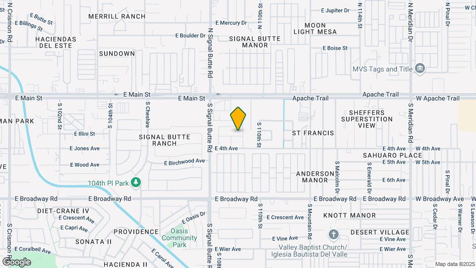 10904 E Azalea Ave Map and Location Details