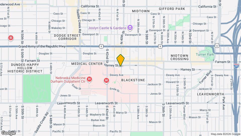 410 S 40th St Map and Location Details