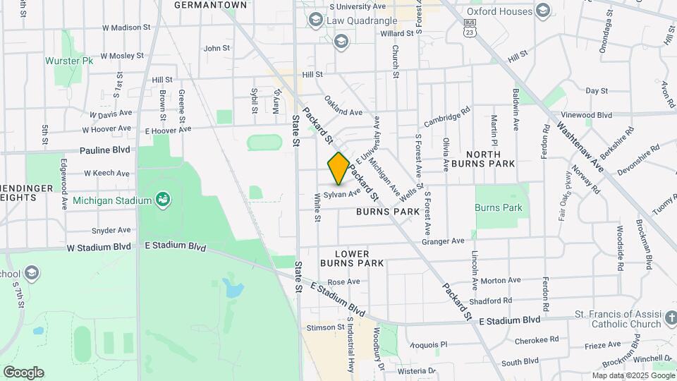 825 Sylvan Ave Map and Location Details