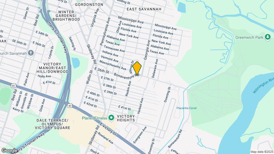 2221 Bonaventure Rd Map and Location Details
