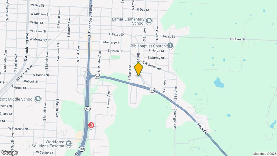 1607 Bells Dr Map and Location Details