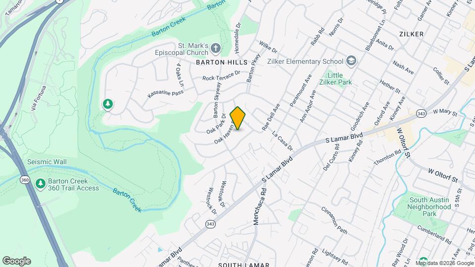 2401 Oakhaven Cir Map and Location Details