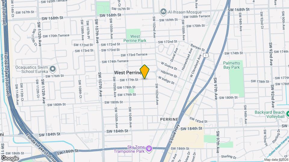 10290 SW 177th St Map and Location Details